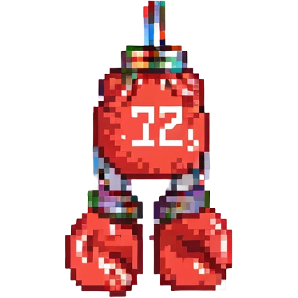 красные боксерские перчатки с надписью "23", no background emoji