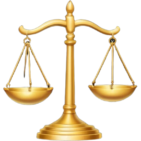 black transparent folder with a law logo  emoji