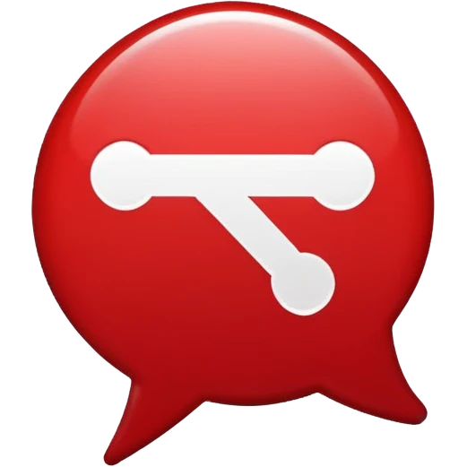 Slack emoji icon chat bubble with diagonal no entry symbol overlay and tiny external link icon, conversation blocked on external party, simple high contrast emoji