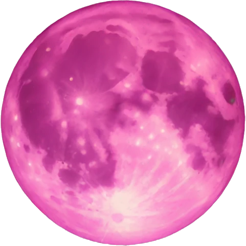Pink moon emoji
