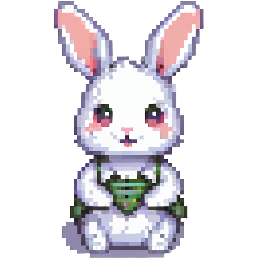 A cute and funny rabbit emoji