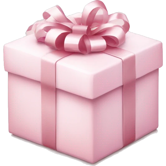 Light pink Christmas gifts under a white Christmas tree  emoji