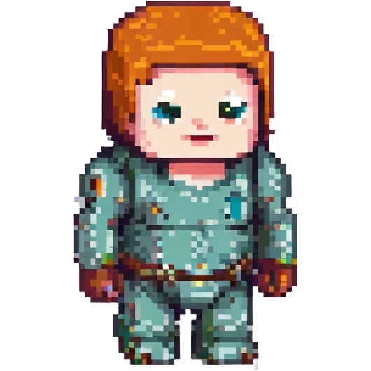 Minecraft-style character with exaggerated curves inspired by the 'gyatt' meme, blocky pixel art, playful and humorous, no text emoji