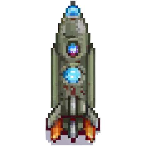 military rocket pixel art style emoji