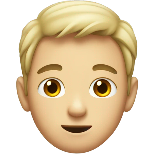 a boy with his head out of the toilet emoji