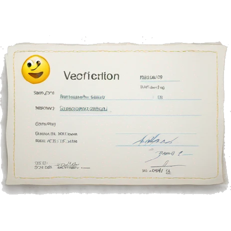 Verification check  emoji