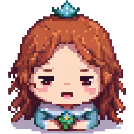 A cute fairytale character crying emoji