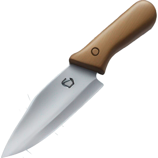 Knife with star trail wrapping around it emoji