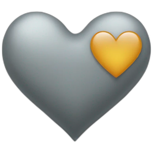 Grey heart emoji