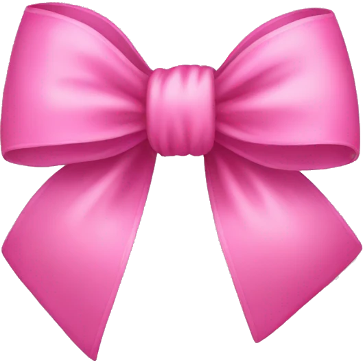 pink bow emoji