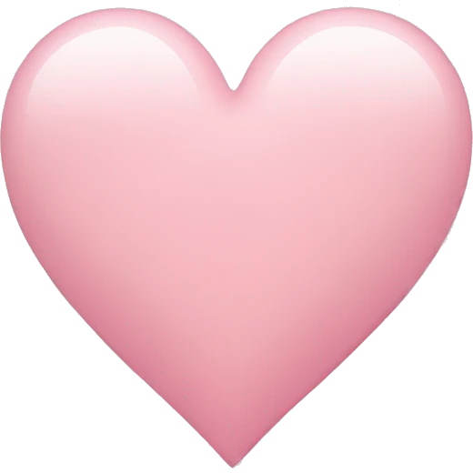 Light pink heart emoji