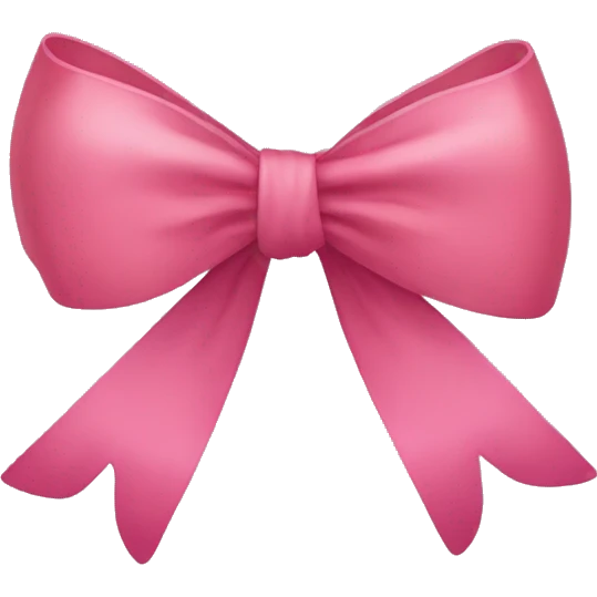 Coquette bow emoji