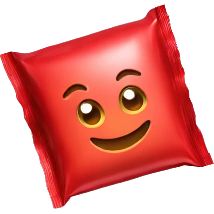 a candy in a red wrapper emoji