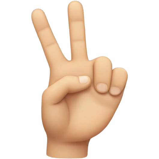 Rock on sign emoji