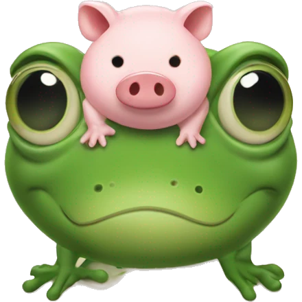 grenouille with pig emoji
