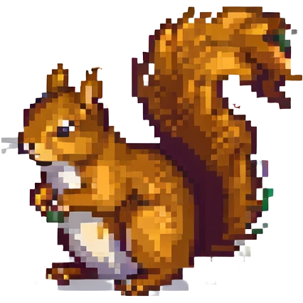 A squirrel emoji