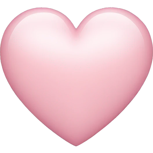 Light pink heart  emoji