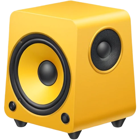 mac os icon yellow audio speaker forbidden mute isometric emoji