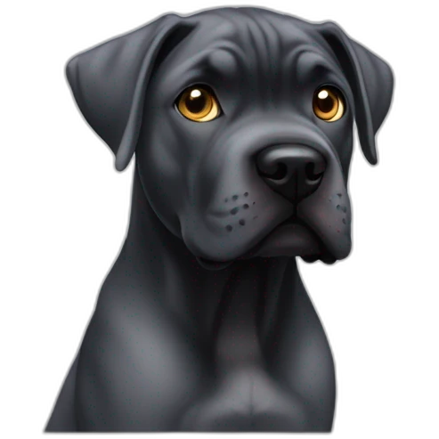 chiot cane corso avec yeux bleux emoji
