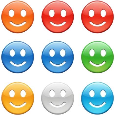 button without eyes emoji