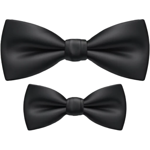 black bow tie  emoji