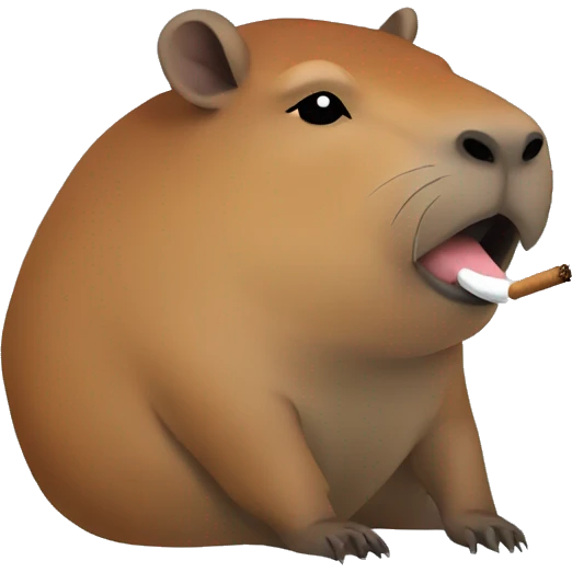capybara smoking emoji