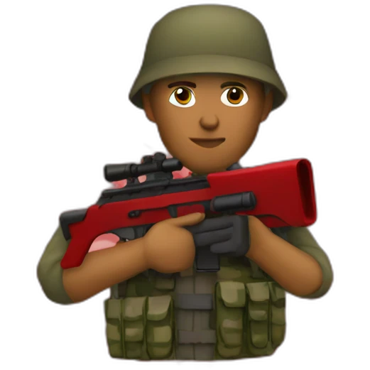 Sniper red camo emoji