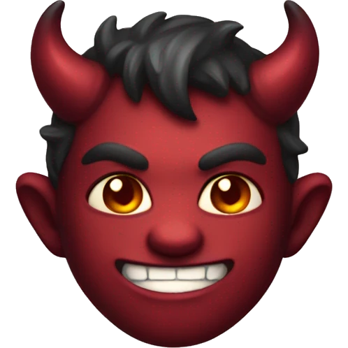 Cute devil emoji