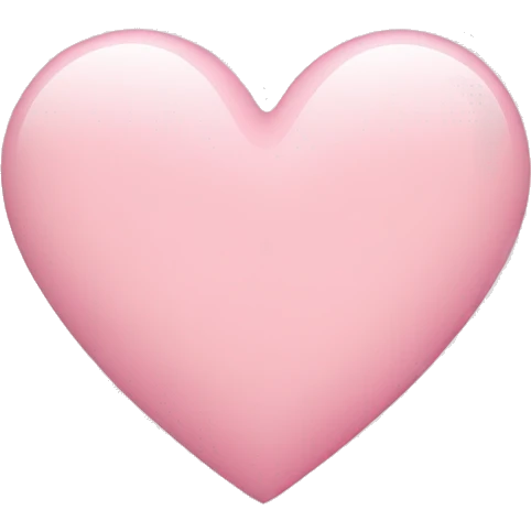 Light pink heart emoji