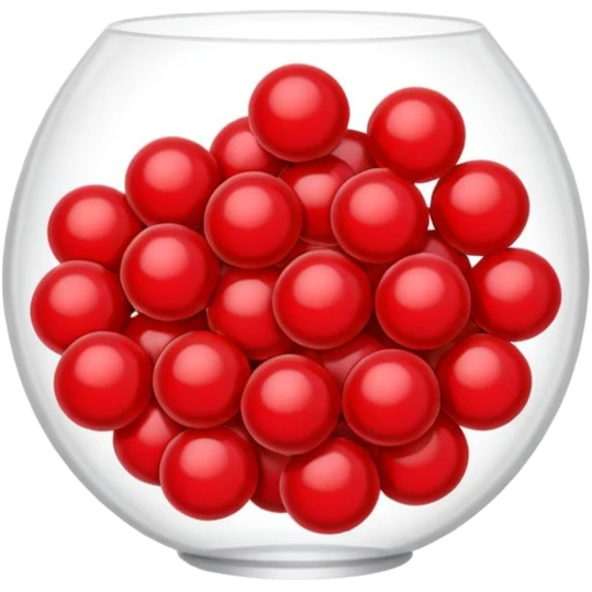Red boba pearls emoji