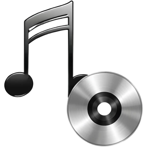 music note with a music disc emoji