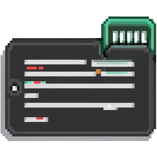 Digital document with password entries emoji