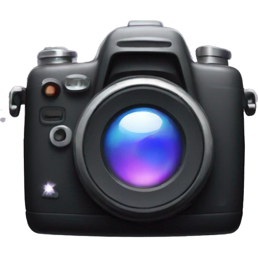 Camera with sparkles emoji