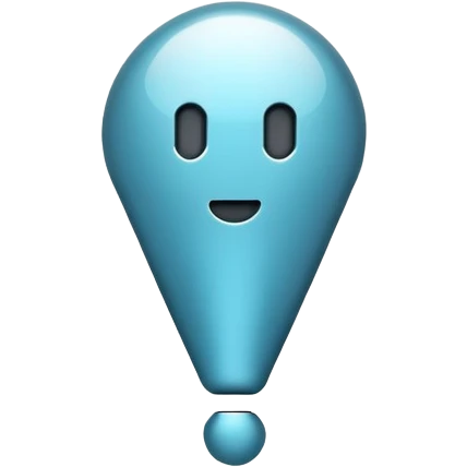 Light blue exclamation mark emoji