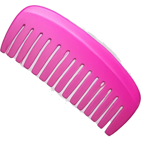 Pink comb emoji