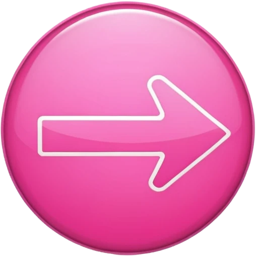 fleche directioelle de couleur rose sous forme de bouton emoji
