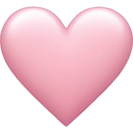 light pink heart emoji