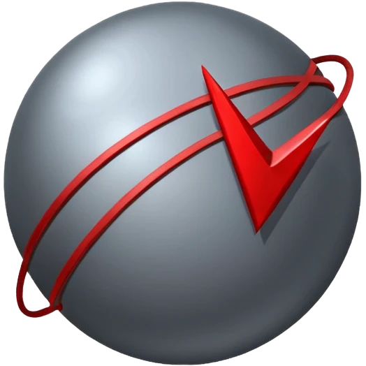 Grey Planet with red trading trending line and black background emoji