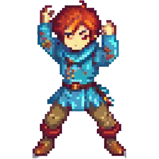 League of Legends champion doing a dab in pixel art style emoji