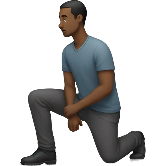 Man kneeling emoji