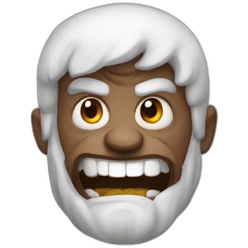 mad nut emoji