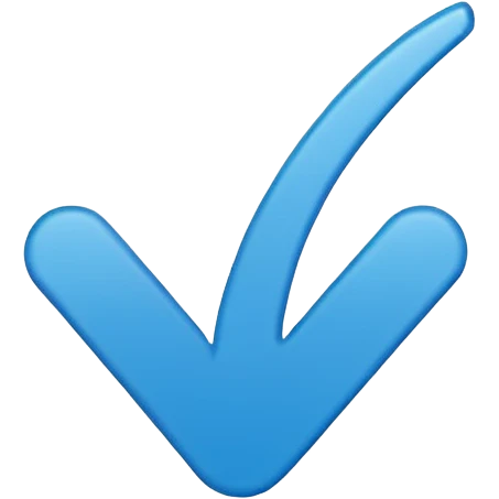 Make an emoji of a blue check verification logo in the top left corner make it a 48x48 emoji