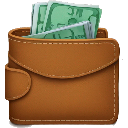 a wallet with no money emoji