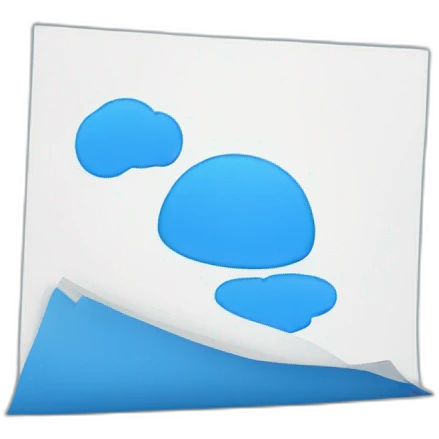paper blue emoji