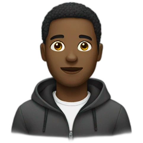 black man emoji