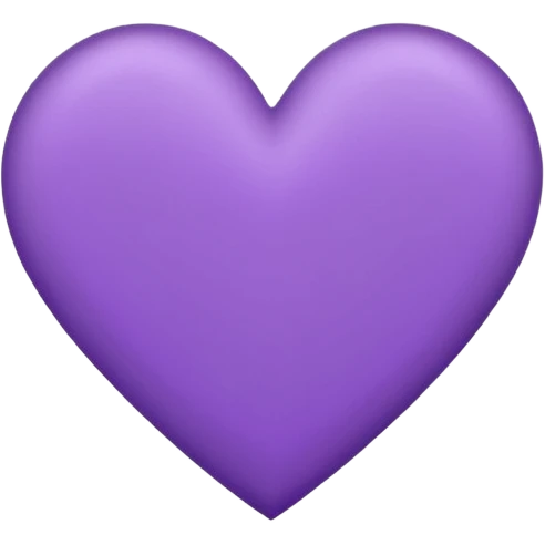  paper with Hand-drawn purple heart contur emoji