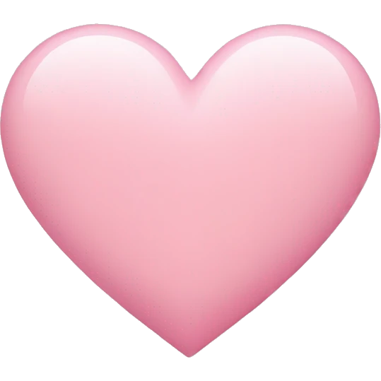 soft pink heart emoji