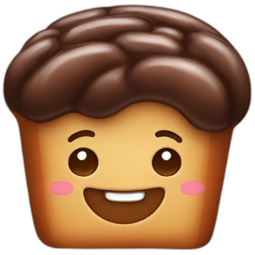 Chocolate bread emoji