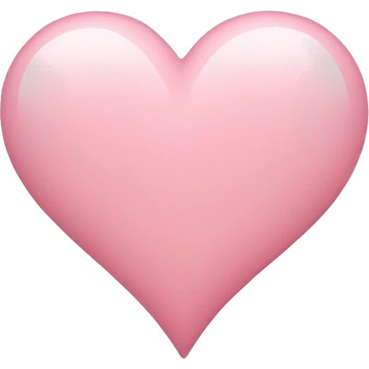 Light pink heart emoji