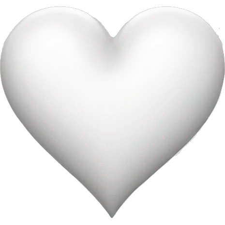 White heart  emoji
